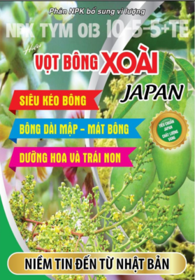 Phân bón NPK TYM 013 10-5-5 Vọt bông xoài 