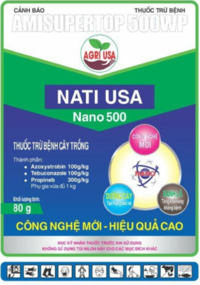 Thuốc trừ bệnh AMISUPERTOP 500WP hiệu NATI USA Nano 500