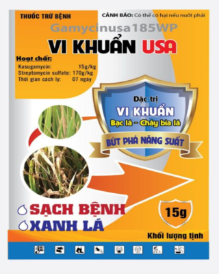 Thuốc trừ bệnh GAMYCINUSA 185WP hiệu Vi khuẩn USA