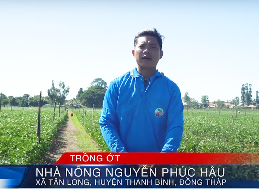 Nha nong Nguyen Phuc Hau trong ot Agri Usa